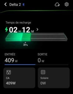 Ecoflow mobile application screen