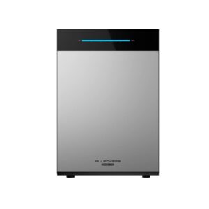 ALLPOWERS BS5000 PRO front view, brushed silver panel and charge-level light bar