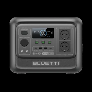 BLUETTI Elite 100 V2 portable power station 1024Wh front view with display and AC outlets