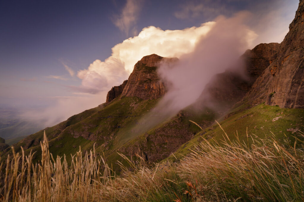 The Drakensberg Mountains in South Africa