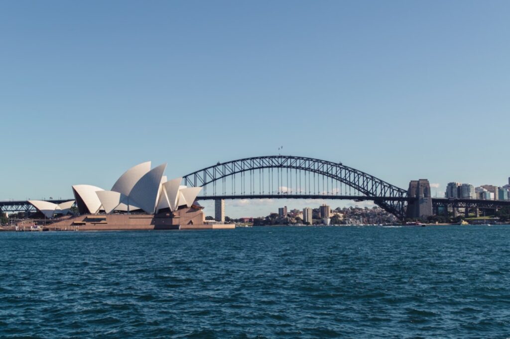 The Sydney Opera House by the harbour, Australia
