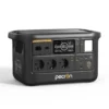 Pecron F1000LFP portable power station, front view: display, 3 x 230V sockets and USB-C ports