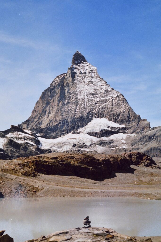 The Matterhorn above Zermatt in the Swiss Alps