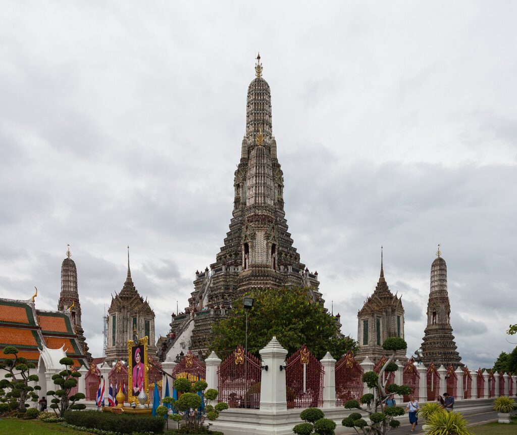 Wat Arun temple by the Chao Phraya River in Bangkok