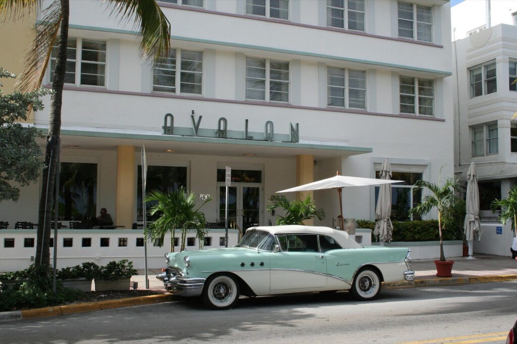 Ocean Drive and Miami Beach in Florida