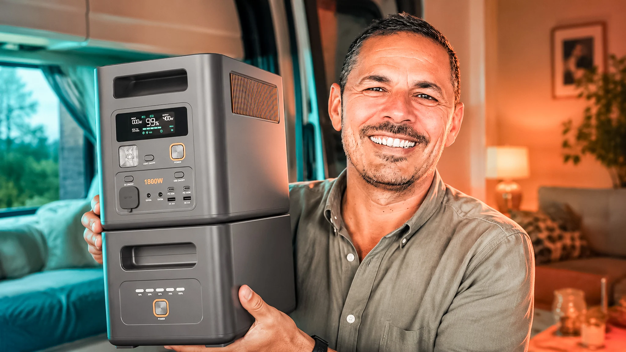Xavier presents a versatile expandable solar generator, usable in a van and at home.