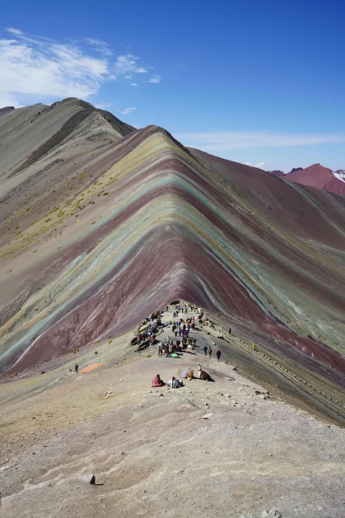 The mountain of seven colors Vinicunca in the Andes in Peru