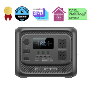 Portable power station BLUETTI Elite 300 with 3,014 Wh, front view