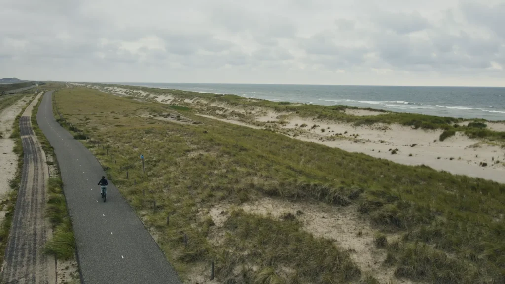 A path beside the North Sea dunes before our Alkmaar visit