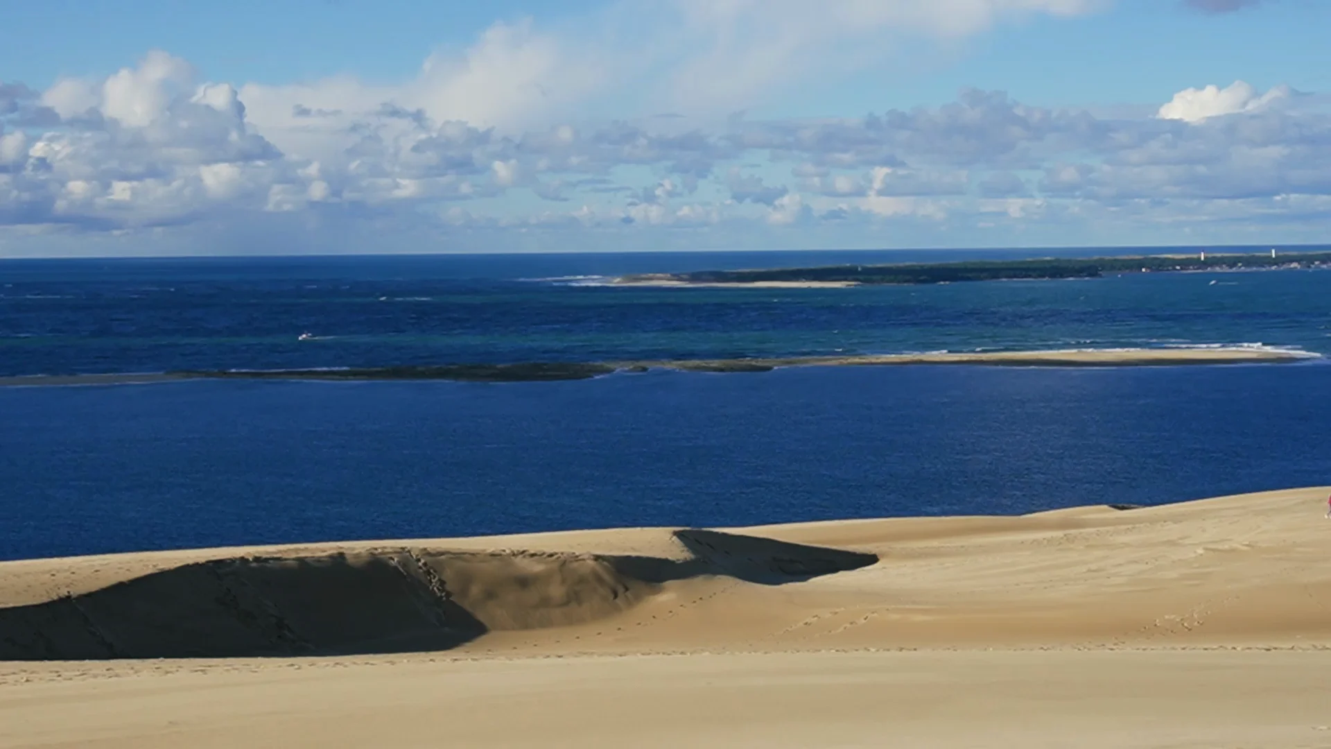 Arcachon Bay and sandbanks from the Dune du Pilat in La Teste-de-Buch
